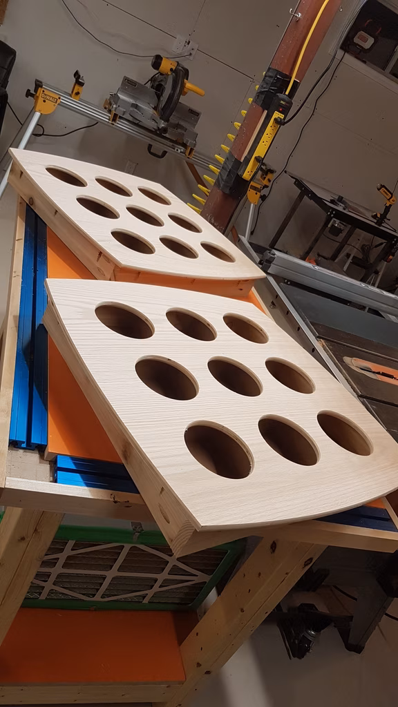 Lots of practice carving holes on this one